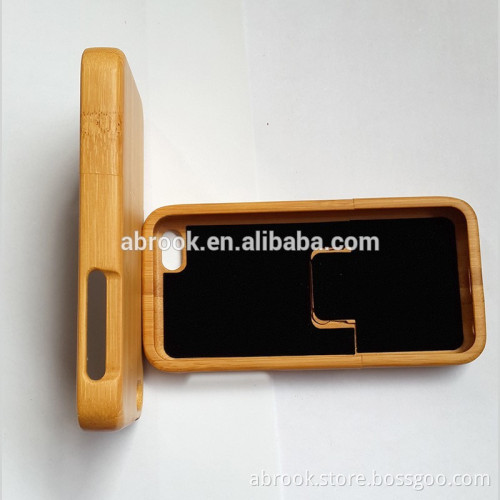 Handmade wood bamboo case for iphone 5c